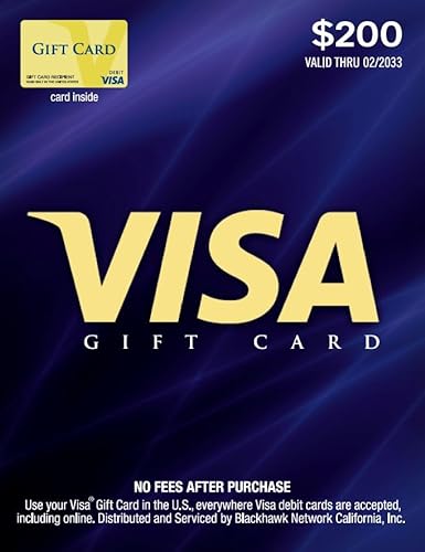 Visa $200 Gift Card (plus $6.95 Purchase Fee)