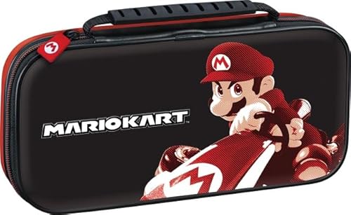 Game Traveler Mario Kart Nintendo Switch Case - Switch OLED Case for Switch OLED, Switch & Switch Lite, Adjustable Viewing Stand & Bonus Game Cases, Deluxe Handle, Licensed Nintendo Switch Game case