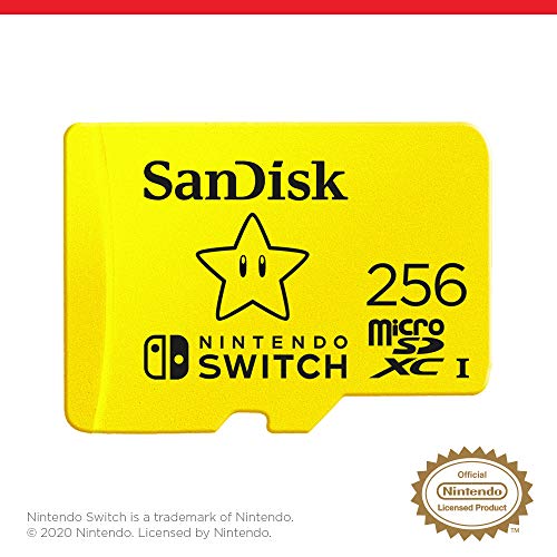 SanDisk 256GB microSDXC Card, Licensed for Nintendo Switch - SDSQXAO-256G-GNCZN