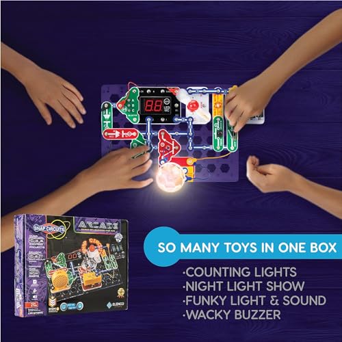 Snap Circuits “Arcade”, Electronics Exploration Kit, Stem Activities for Ages 8+, Full Color Project Manual (SCA-200)