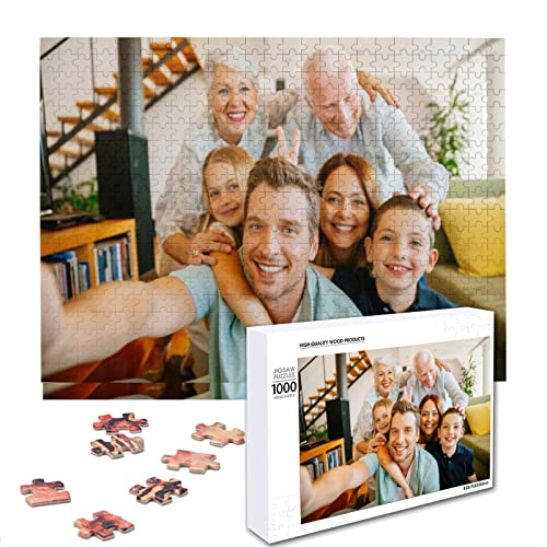 Custom Puzzles from Photos Custom Puzzle 1000 Pieces,ATOOZ Personalized Puzzle Custom Puzzle for Mom Dad Custom Mother Father Birthday Wedding Present