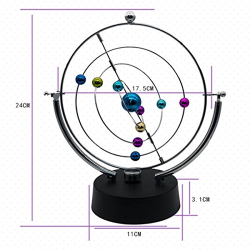 ScienceGeek Kinetic Art Asteroid - Electronic Perpetual Motion Desk Toy Home Decoration