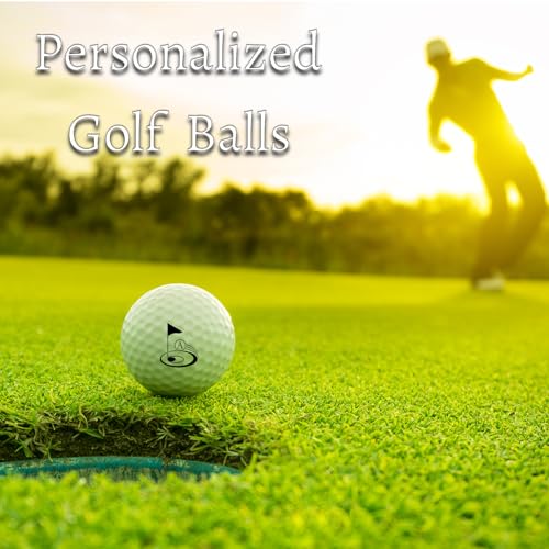 FCQIANKM Custom Golf Ball Stamp Personalized Golf Ball Stamper Self-Inking Golf Ball Stamp Markers Reusable Golf Ball Mark Your Own Golf Ball Stamp Golfer Gift Golfing Accessories