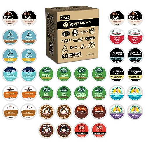 Keurig Coffee Lovers' Collection Sampler Pack, Single-Serve K-Cup Pods, Compatible with all Keurig 1.0/Classic, 2.0 and K-Café Coffee Makers, Variety Pack, 40 Count