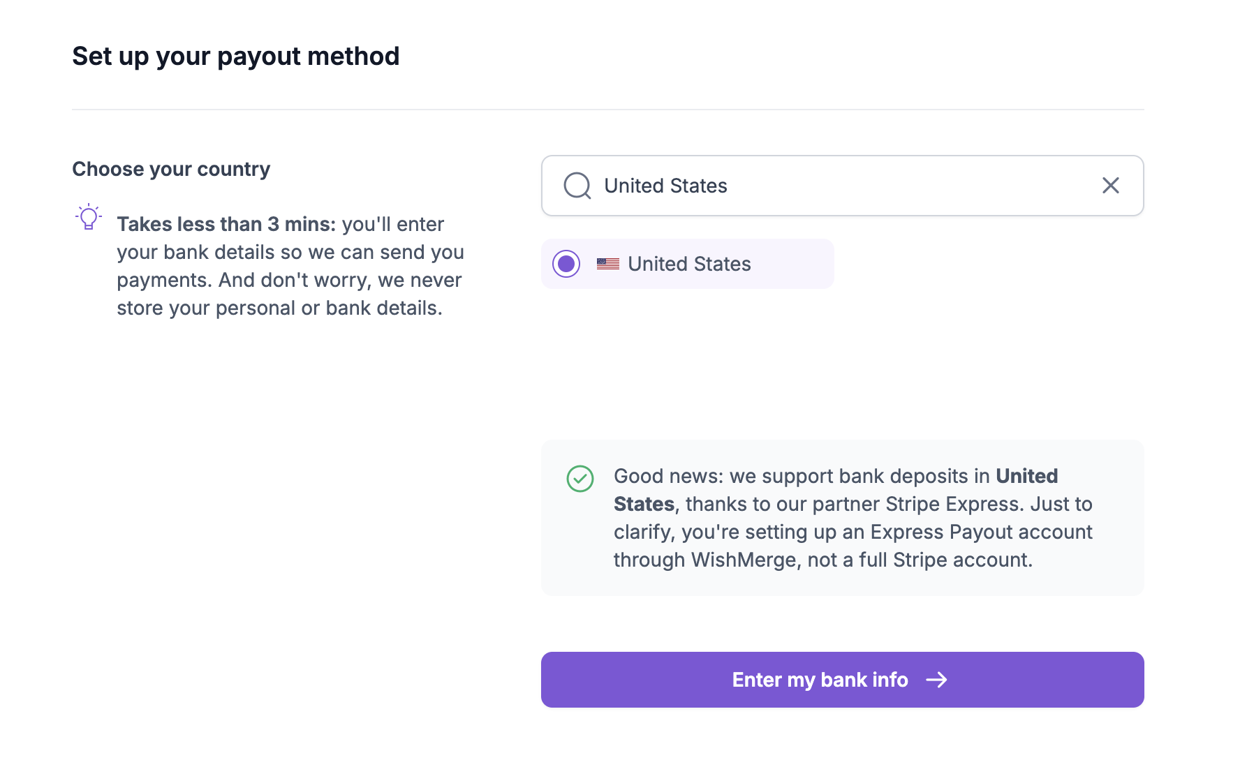 Step 4: Set Up Your Payout Method 