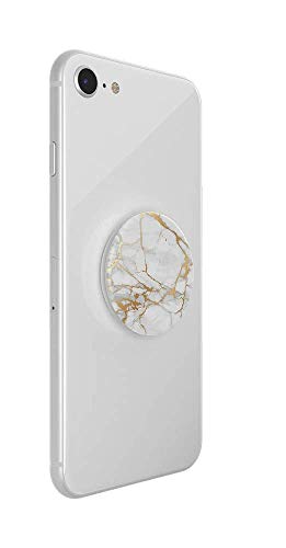 PopSockets Phone Grip with Expanding Kickstand, Marble PopGrip - Gold Lutz Marble