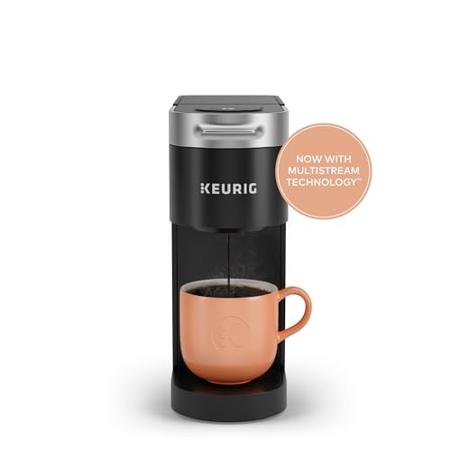 Keurig K-Slim Single Serve K-Cup Pod Coffee Maker, Multistream Technology, 3 Brew Sizes, Slim and Sleek Design, 46oz Removable Reservoir, Black