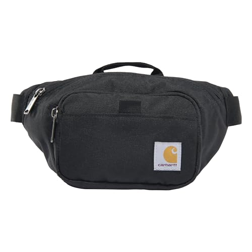 Carhartt Adjustable Waist, Durable, Water Resistant Hip Pack, Black, One Size