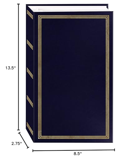 Pioneer Photo Albums STC-504 Navy Blue Photo Album, 504 Pockets 4"x6", 1 Count (Pack of 1)