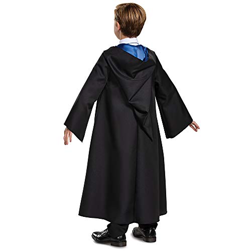 Disguise Harry Potter Ravenclaw Robe Deluxe Children's Costume Accessory, Black & Blue, Kids Size Medium (7-8)