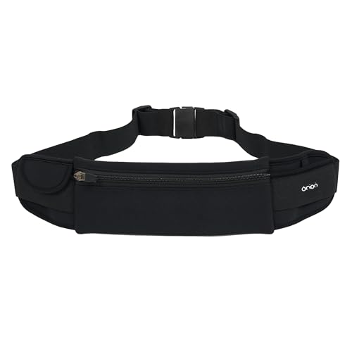 The Belt of Orion Survival Gear Travel Running Belt Waist Fanny Pack Hands Free Way to Carry Sanitizer, Face Mask, Phone, Passport, Keys, ID, Money & Everyday Essentials (Travel 9"x4")