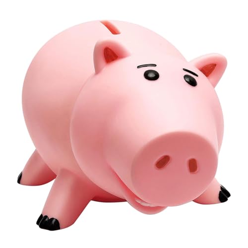 Piggy Bank, Cute Plastic Coin Bank for Boys and Girls, Unbreakable Pig Money Bank for Kids Gift (Pink)