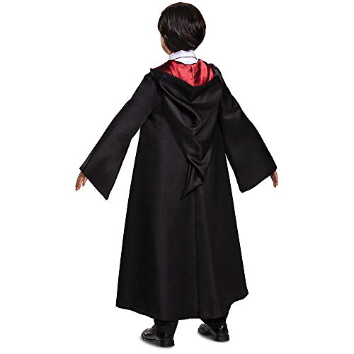 Harry Potter Gryffindor Robe Prestige Children's Costume Accessory, Black & Red, Kids Size Small (4-6)