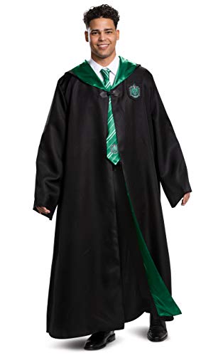 Disguise unisex adult Slytherin Costume Outerwear, Black & Green, XL 42-46 US