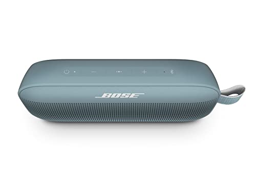 Bose SoundLink Flex Bluetooth Speaker, Portable Speaker with Microphone, Wireless Waterproof Speaker for Travel, Outdoor and Pool Use, Stone Blue