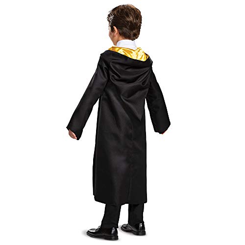 Harry Potter Hufflepuff Robe, Official Wizarding World Costume Robes, Classic Kids Size Dress Up Accessory, Child Size Large (10-12)