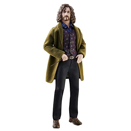 Harry Potter Collectible Sirius Black Doll (10-inch), Fully Posable, Wearing Signature Outfit with Wand, Gift for 6 Year Olds and Up, HCJ34