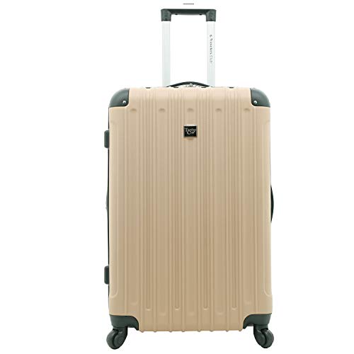 Travelers Club Midtown Hardside Luggage Travel, Tan, 4-Piece Set