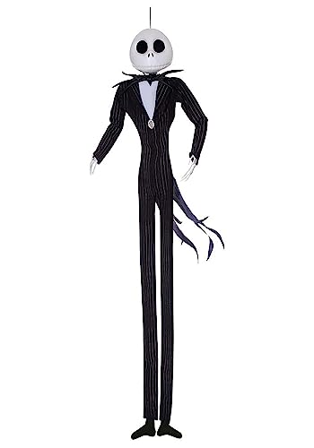 Disney The Nightmare Before Christmas Jack Skellington Full Size Poseable Hanging Character Decoration, Polyester, Multi