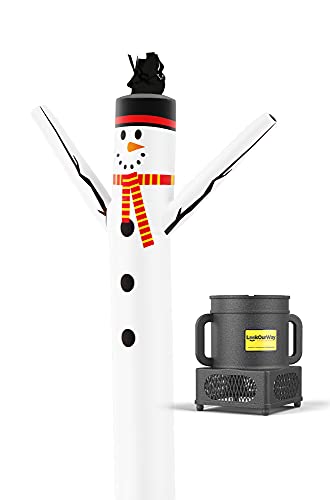 LookOurWay Air Dancers Inflatable Tube Man Set - 7 feet Tall Wacky Waving Inflatable Dancing Tube Guy with 9-Inch Diameter Blower - Christmas Holiday Promotion - Snowman