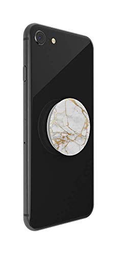 PopSockets Phone Grip with Expanding Kickstand, Marble PopGrip - Gold Lutz Marble