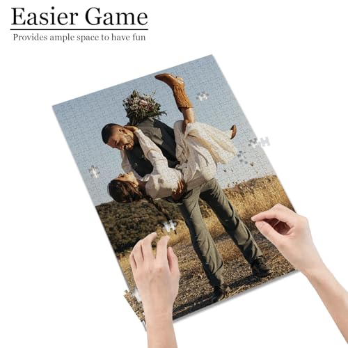 Custom Puzzles from Photos, Personalized Photo Puzzle for Adults 500 Piece, Customize Picture Puzzle for Family, Christmas, Halloween, Pet, Birthday, Wedding Gift