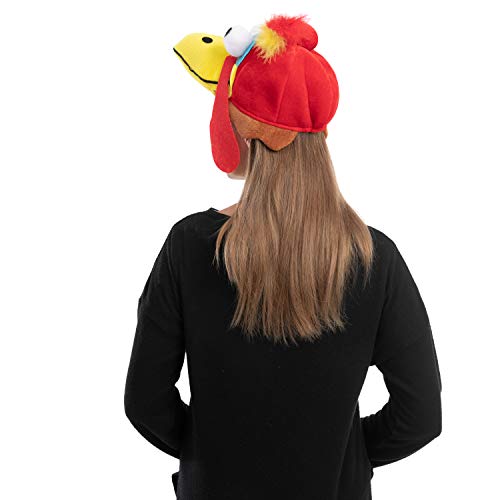 JOYIN 2 PCS Silly Thanksgiving Turkey Cap, Novelty Hats for Thanksgiving Night Event Dress-up Party, Thanksgiving Costume Hats for Role Play Carnival Cosplay, Thanksgiving Decoration & Accessories