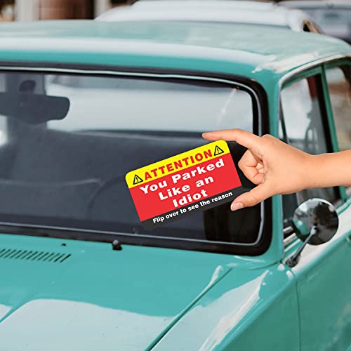 PARTH iMPEX You Parked Like an Idiot Business Cards (Pack of 100) Bad Parking Cards 3.5"x2" Multi Reasons Violation Stocking Stuffers for Adults