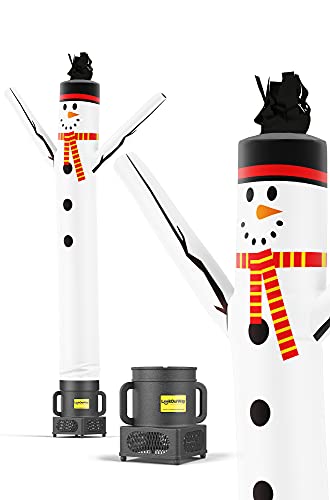 LookOurWay Air Dancers Inflatable Tube Man Set - 7 feet Tall Wacky Waving Inflatable Dancing Tube Guy with 9-Inch Diameter Blower - Christmas Holiday Promotion - Snowman