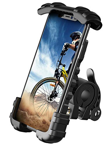 Lamicall Bike Phone Holder, Motorcycle Phone Mount - Motorcycle Handlebar Cell Phone Clamp, Scooter Phone Clip for iPhone 15 Pro Max/Plus, 14 Pro Max, S9, S10 and More 4.7" to 6.8" Smartphones