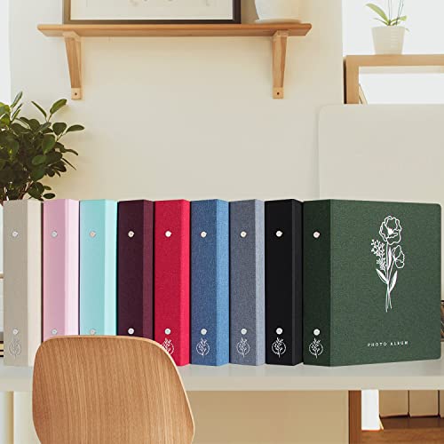 Lanpn Photo Album 4x6 600 Pockets Photos, Linen Cover Large Picture Albums Holds 600 Horizontal and Vertical Photos Beige