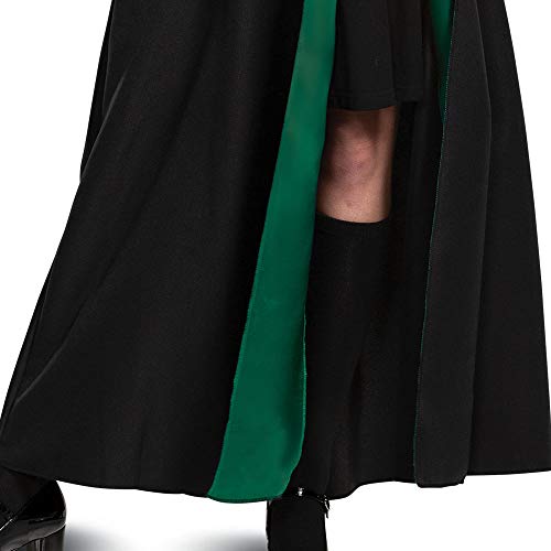 Disguise unisex adult Slytherin Costume Outerwear, Black & Green, XL 42-46 US