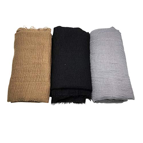 Women Scarf Shawl for All Season 3PCS Scarve Wrap Scarve A.