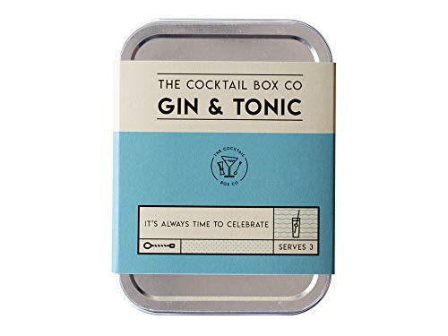 Gin & Tonic Cocktail Kit - The Cocktail Box Co. Premium Cocktail Kits - Make Hand Crafted Cocktails. Great Gift for Any Cocktail Lover and Makes The Perfect Travel Companion! (1 Kit)