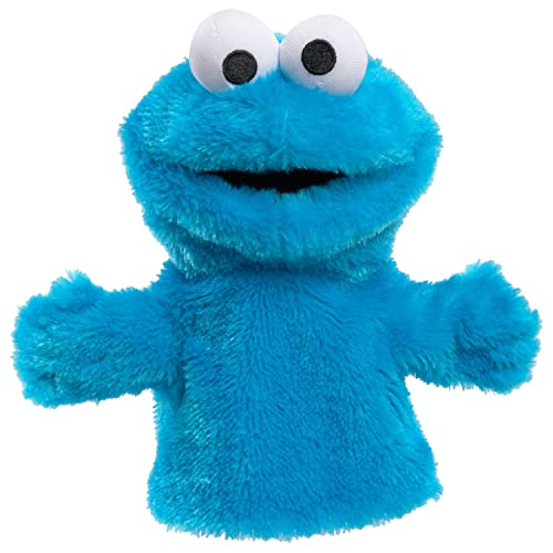 Sesame Street Cookie Monster 9-inch Hand Puppet, Preschool Pretend Play, Kids Toys for Ages 18 Month by Just Play