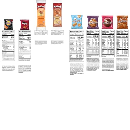 Frito Lay Ultimate Snack Care Package, Variety Assortment of Chips, Cookies, Crackers & More, (Pack of 40)