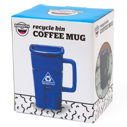 BigMouth Inc Recycle Bin Coffee Mug - Funny Gag Gift Mugs - Novelty Cups for Office, Coworkers, Home Desk - 12 Ounces