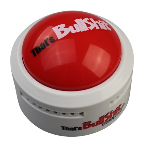 Talkie Toys Products That’s Bullshit Button - Lights Up and Plays 8 Hilarious BS Sayings - Call Out Liars, Political BS and More