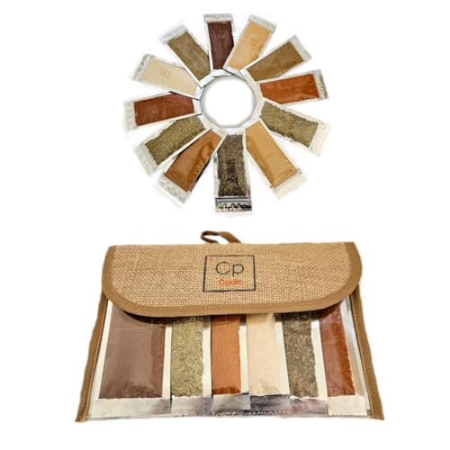 Organic Spice Starter Set includes 12 Organic Spices: Cayenne | Cinnamon | Cumin | Garlic | Ginger | Italian Seasoning | Onion | Oregano | Paprika | Rosemary | Taco Blend | Thyme