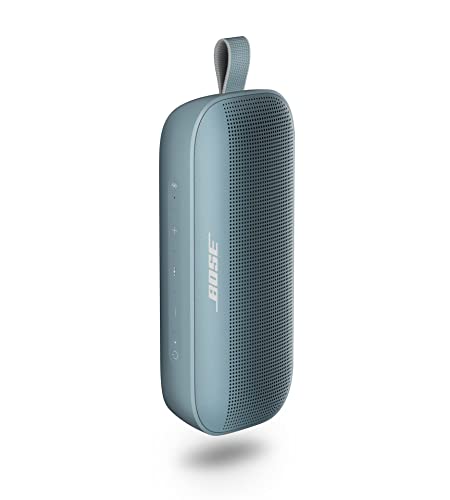 Bose SoundLink Flex Bluetooth Speaker, Portable Speaker with Microphone, Wireless Waterproof Speaker for Travel, Outdoor and Pool Use, Stone Blue