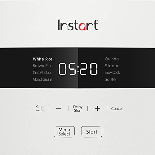 Instant Pot Instant 20-Cup Rice Cooker, Rice and Grain Multi-Cooker with Carb Reducing Technology without Compromising Taste or Texture, From the Makers of Instant Pot, Includes 8 Cooking Presets