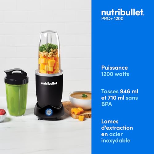 nutribullet Pro+ 1200 Watt Personal Blender with Pulse Function SKU – Black