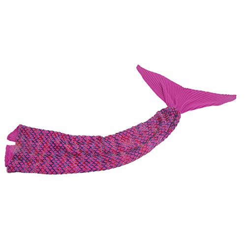 AmyHomie Mermaid Tail Blanket, Soft Crochet Sleeping Bag Blanket for Kids Adults, Mermaid Gift for Girls(Rainbow,Kids)