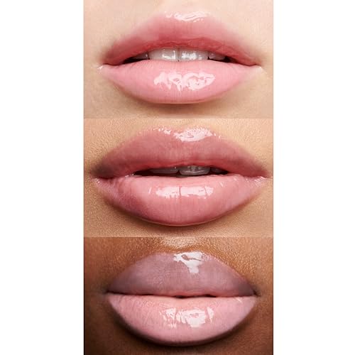 e.l.f. Lip Lacquer, Moisturizing, Shiny, Non-Sticky & Long Lasting, Provides Maximum Color & Glides On, Vegan & Cruelty-Free, Wild Rose, 0.08 Fl Oz