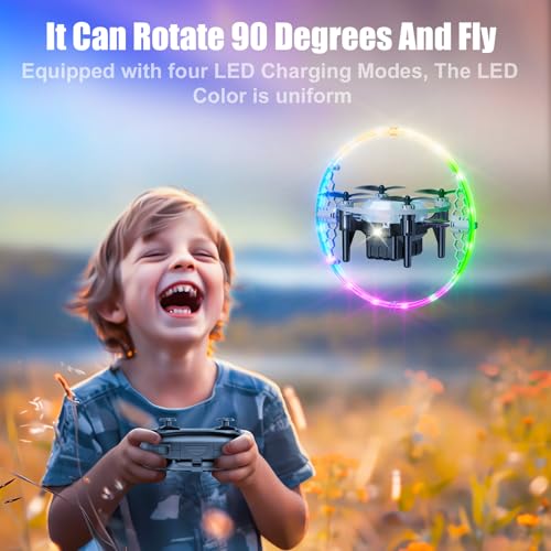 Mini Drones for Kids and beginners, 2024 Small RC Drone Quadcopter Drones with 360 Degree Flip, 90 Degree Surround Flight, Headless Mode, 8-12 Years Old Boys and Girls Ideal Gift Toys