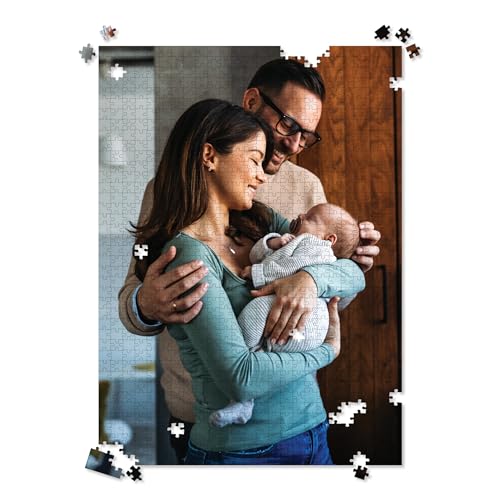 Photo Puzzle, Pet Puzzle, Wedding Puzzle, Family Reunion Puzzle - 1000 Piece, Custom Jigsaw Puzzle for Adults (Vertical/Portrait) - I See Me!