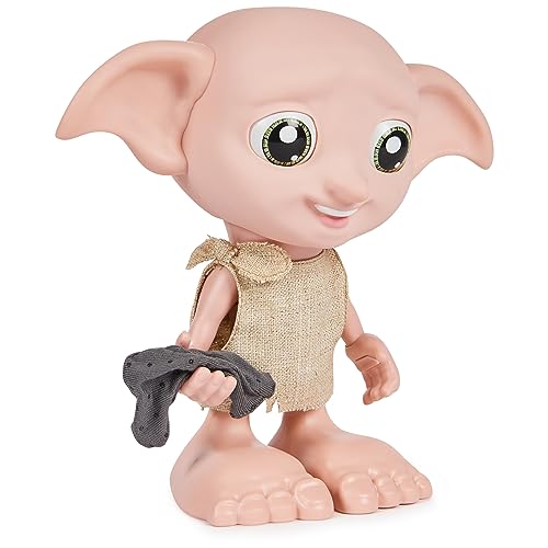 Wizarding World Harry Potter, Interactive Magical Dobby Elf Doll with Sock, over 30 Sounds & Phrases, 8.5-inch, Kids Toys for Ages 6 and up