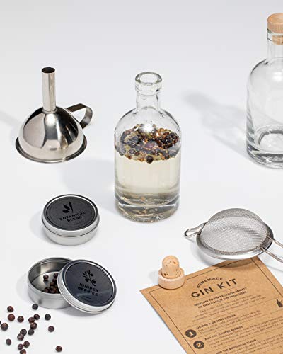 W&P Homemade Gin Kit, Make Your Own Kit, Botanical Blend and Juniper Berries, Home Kit, Kitchen Essentials, DIY