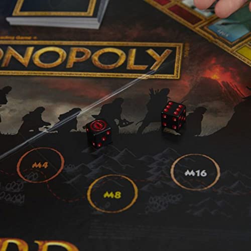 Hasbro Gaming Monopoly: The Lord of The Rings Edition Board Game Inspired by The Movie Trilogy, Play as a Member of The Fellowship, Ages 8 and Up (Amazon Exclusive)