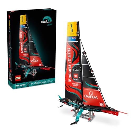 LEGO Technic Emirates Team New Zealand AC75 Yacht Building Set for Adults, Racing Boat Model for Sailboat Lovers, Build-a-Boat Gift for Fans of Creative and Relaxing Activities, 42174